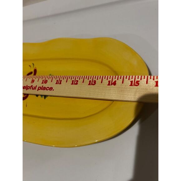 Gail Pittman~Southern Living~15½" Tray~Sienna Garland Yellow Collector piece - Picture 7 of 7